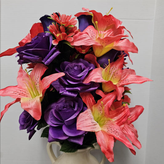 80359-PUPH - 28" Lilium Rose Bush