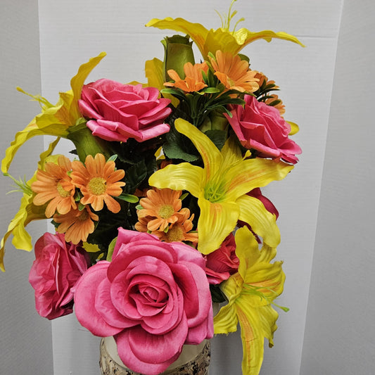 80359A-FESTIVE - 28" Lilium Rose Bush