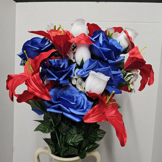 80359A-RDWTBL - 28" Lilium Rose Bush