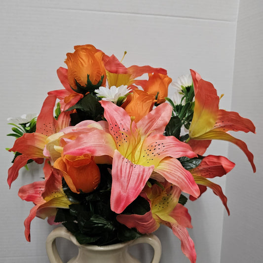 80359A-PH - 28" Lilium Rose Bush