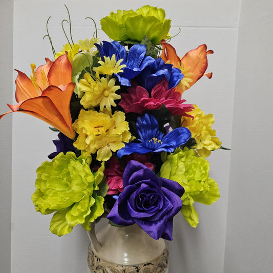 Peony, Rose, Lily, Dahlia and Hydrangea Mixed Bush - GPB7315-KW/YW/BL MIX