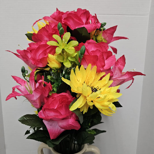 Rose, Daisy and Tiger Lily Bush - 229002-BY-YL-BY