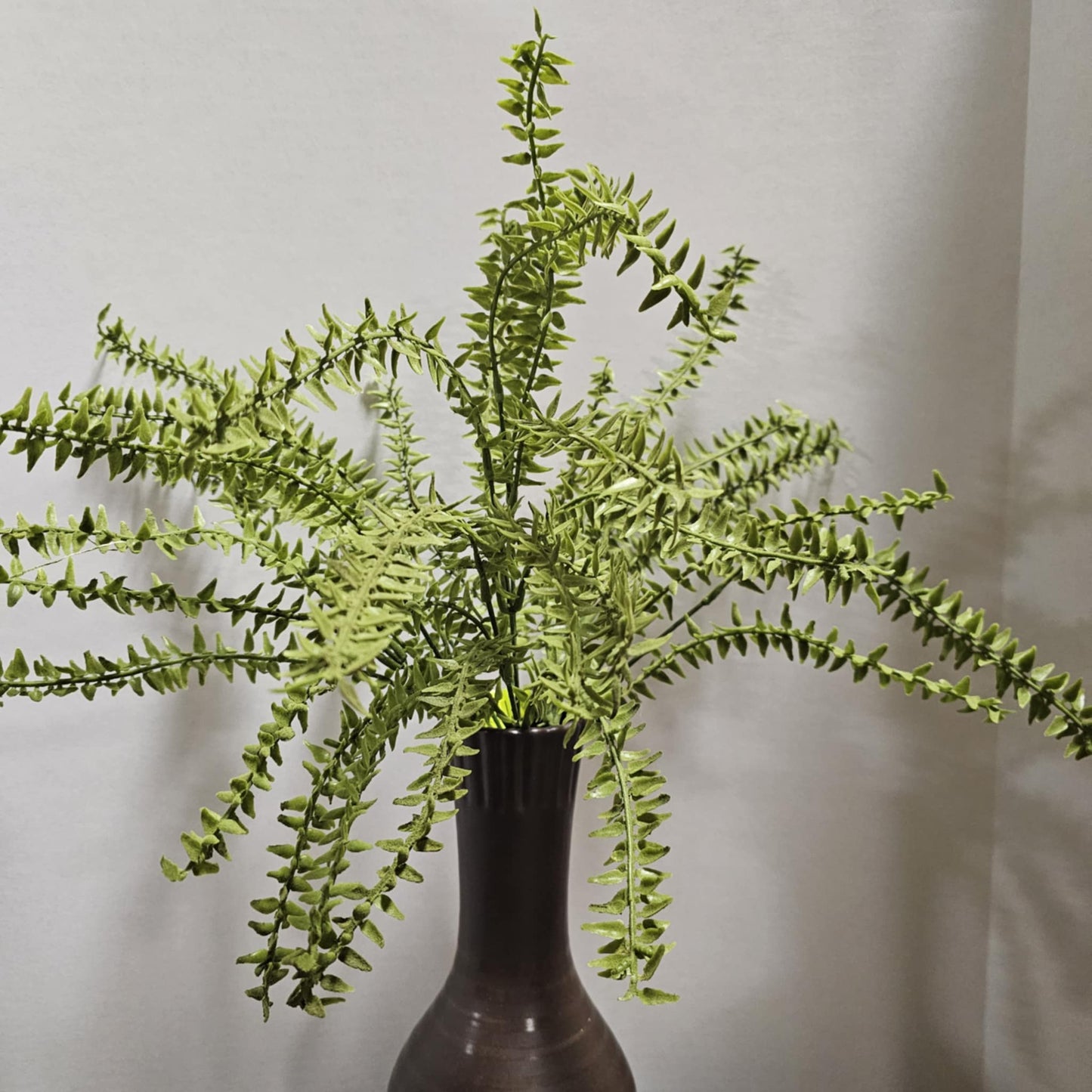 Plastic Flocked Boston Fern