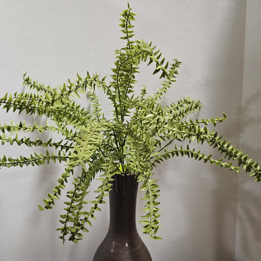Plastic Flocked Boston Fern