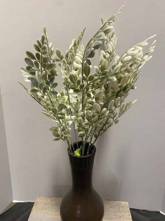 Plastic Flocked Hemlock Bush