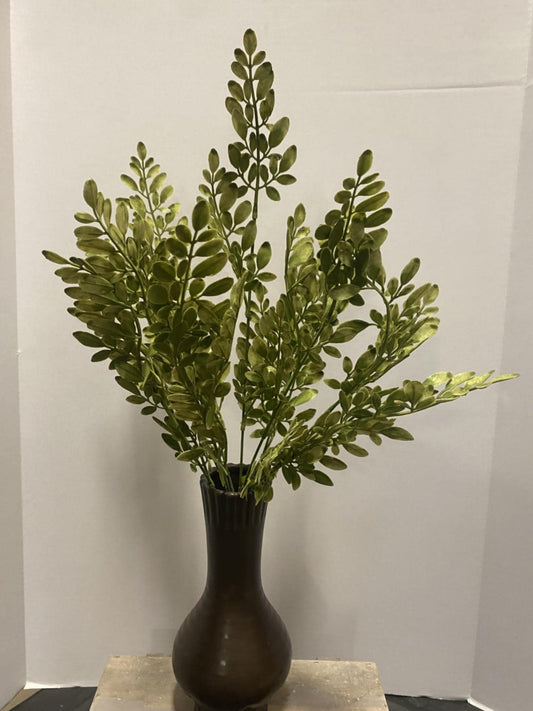 Plastic Flocked Hemlock Bush
