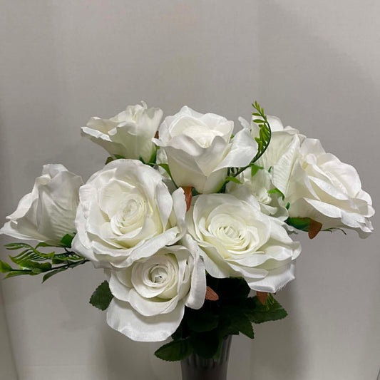 95860-WT - Rose & Bud Bush