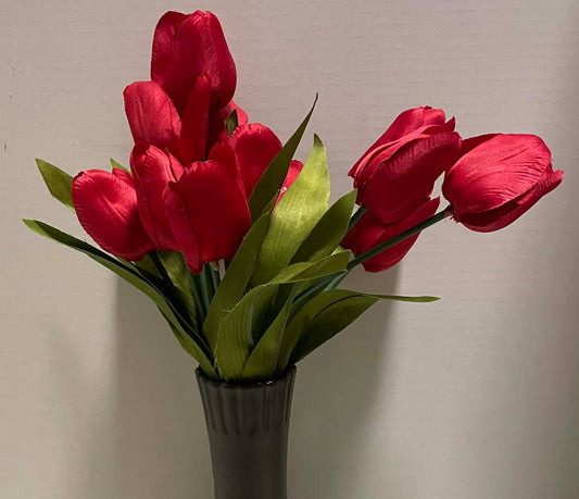 61386-RD - 20" Tulip Bush