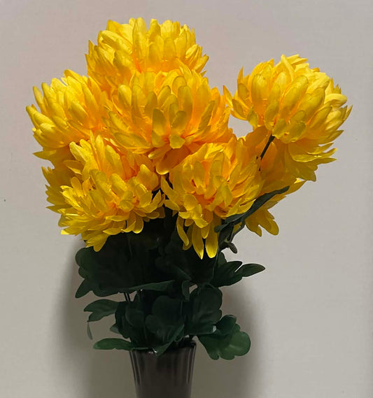 226035-YW - 22" Ball Mum Bush
