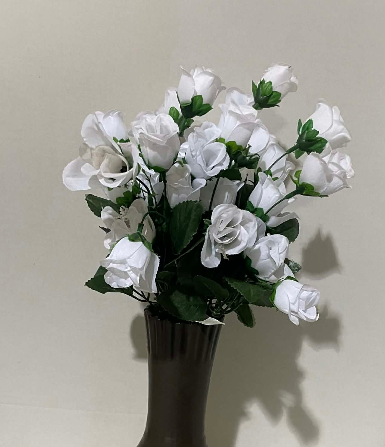 76649-WHT - Mini Rose Bud Bush