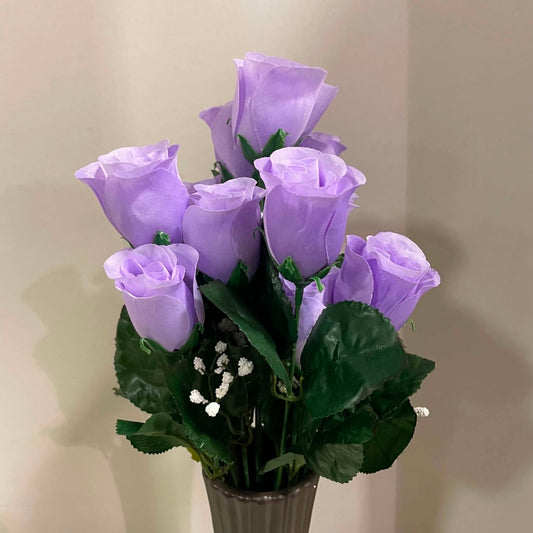 30308-LV2 - 16" Color Fast Lillian Rose Bud Bush