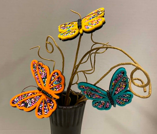 63269-BLORYEL - 15" Butterfly Curly Pick