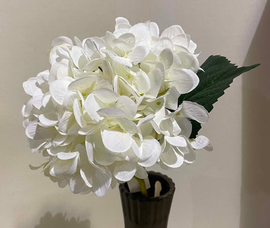 193001-WH - 18" Hydrangea Stem