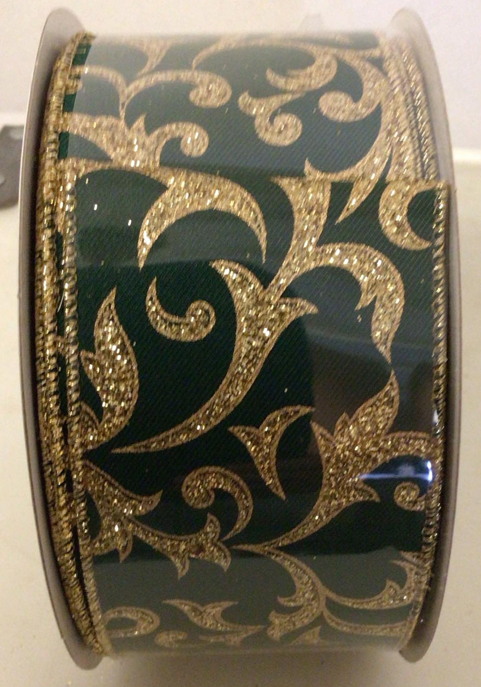 RGE38433C - #40 Hunter Green & Gold Ribbon
