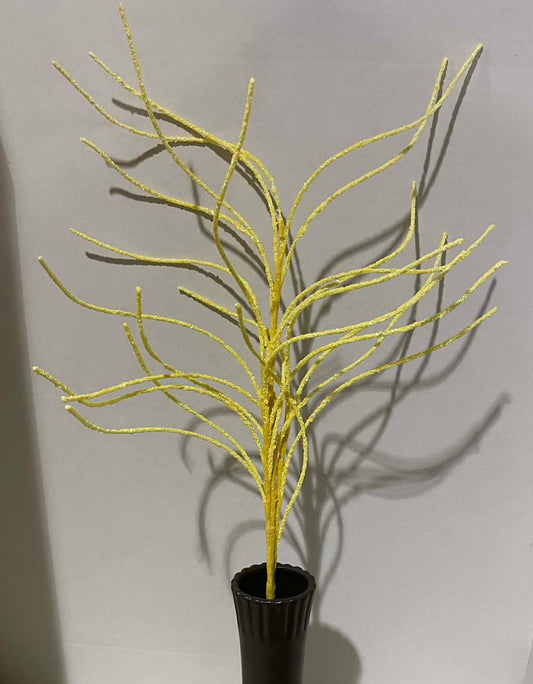 63745YW - 30" Glitter Twig Spray