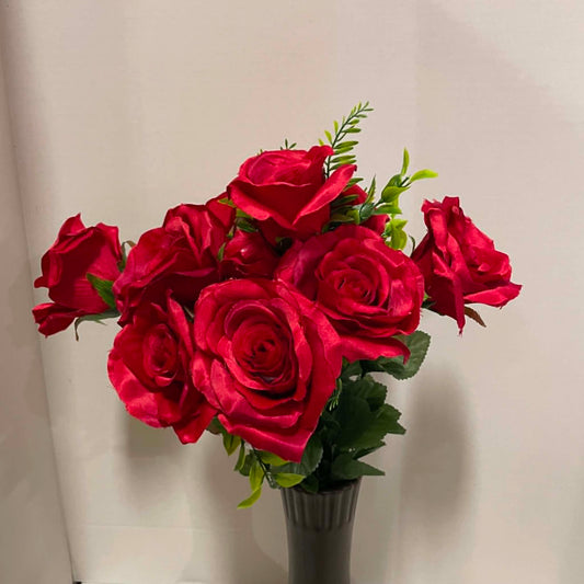 95866-RD - Rose & Bud Bush