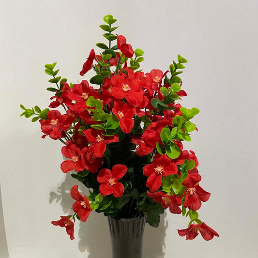 36474-RED - Small Blossom Bush